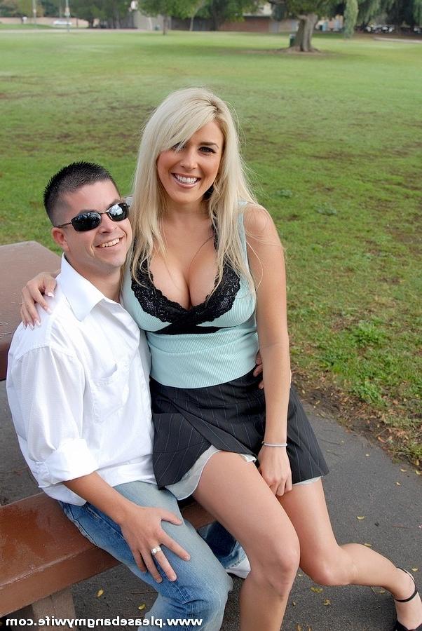 11P Buxom blonde makes out with other dude in front of hubby