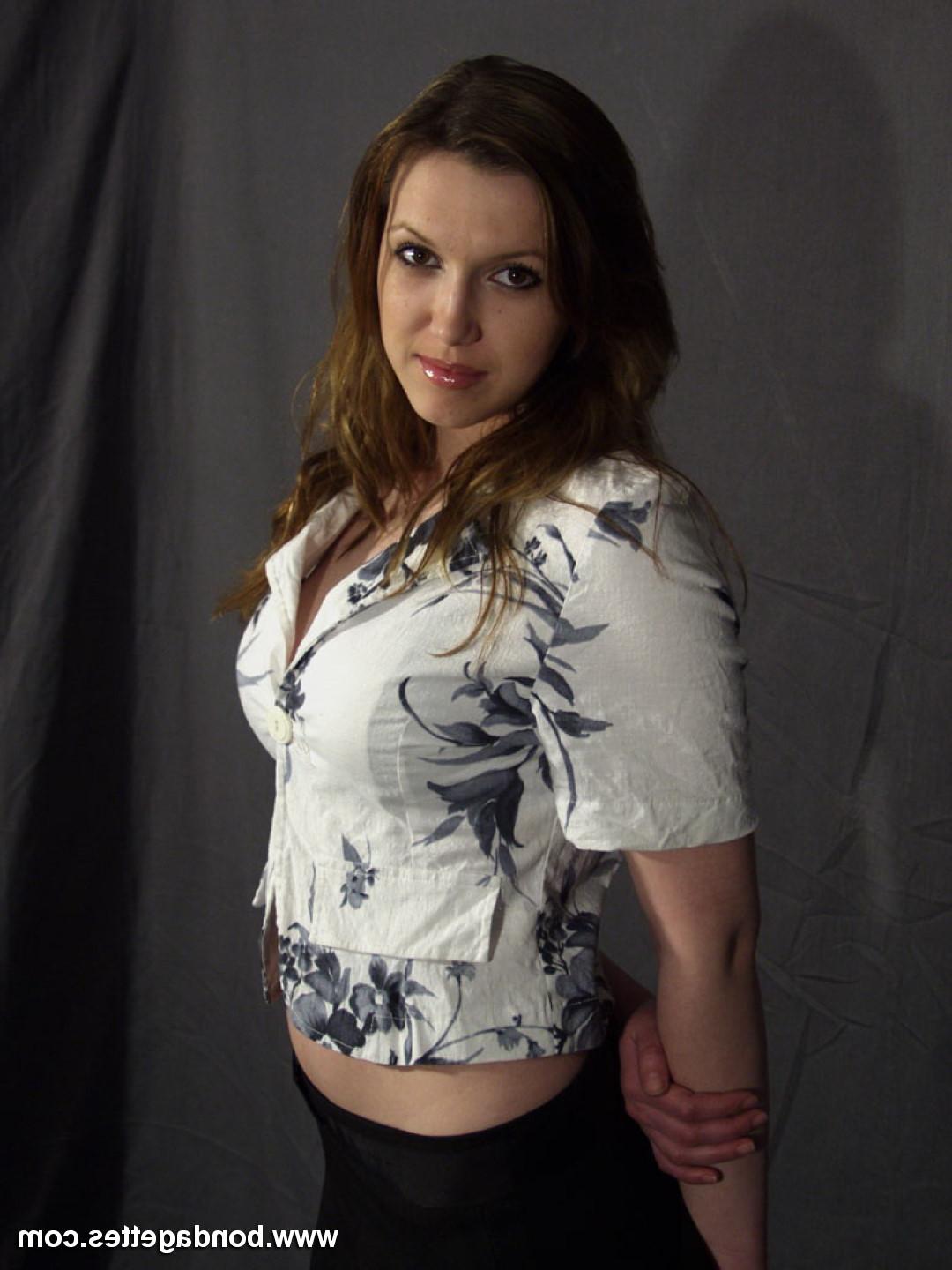 16P Amateur cutie Isanne is put in strict rope bondage and then hood