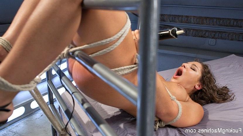 17P Abella Danger big ass bombshell is bound and robotically blasted
