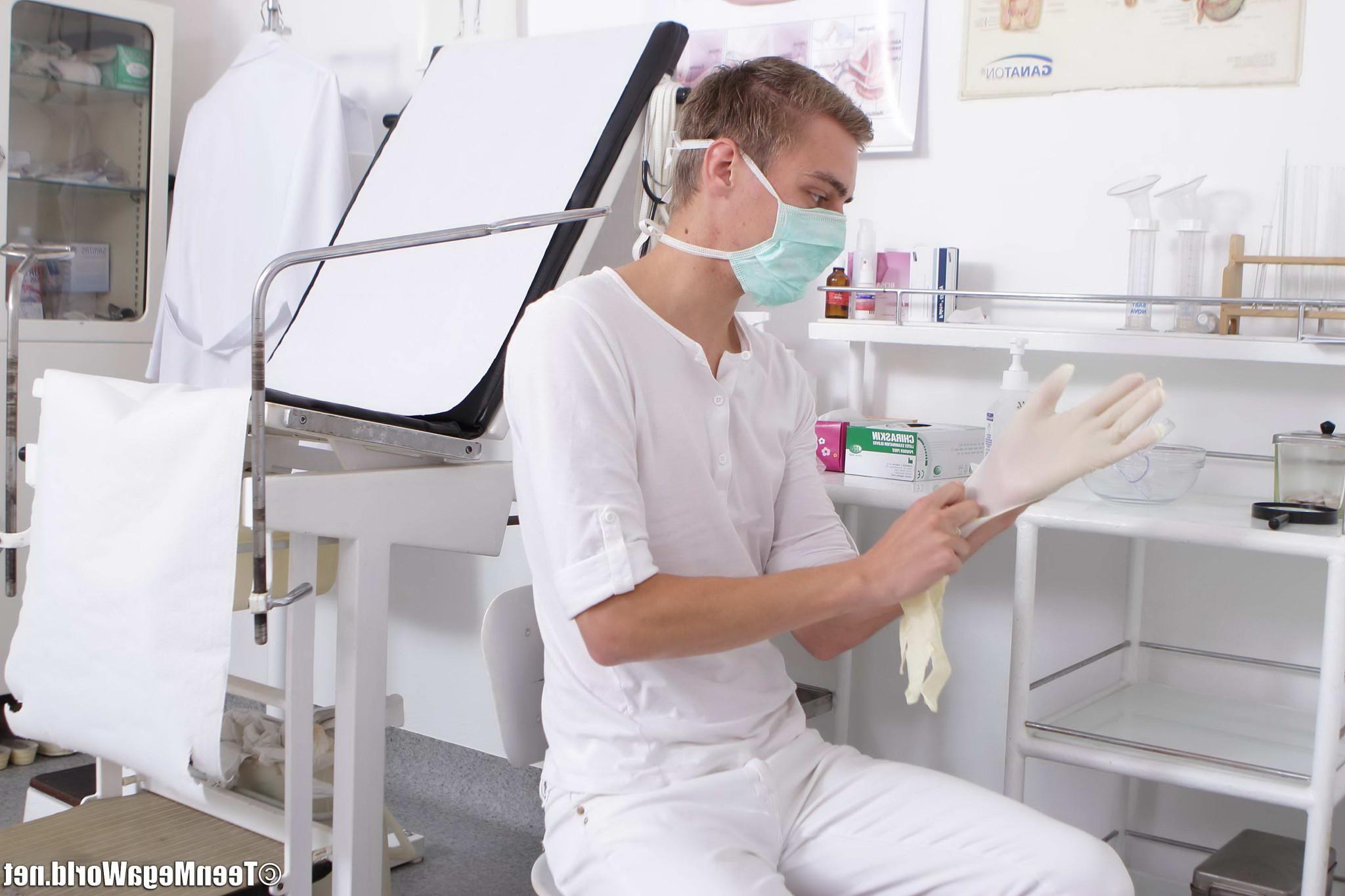 16P Tricky doc checks his patients lovely boobies and tight pussy