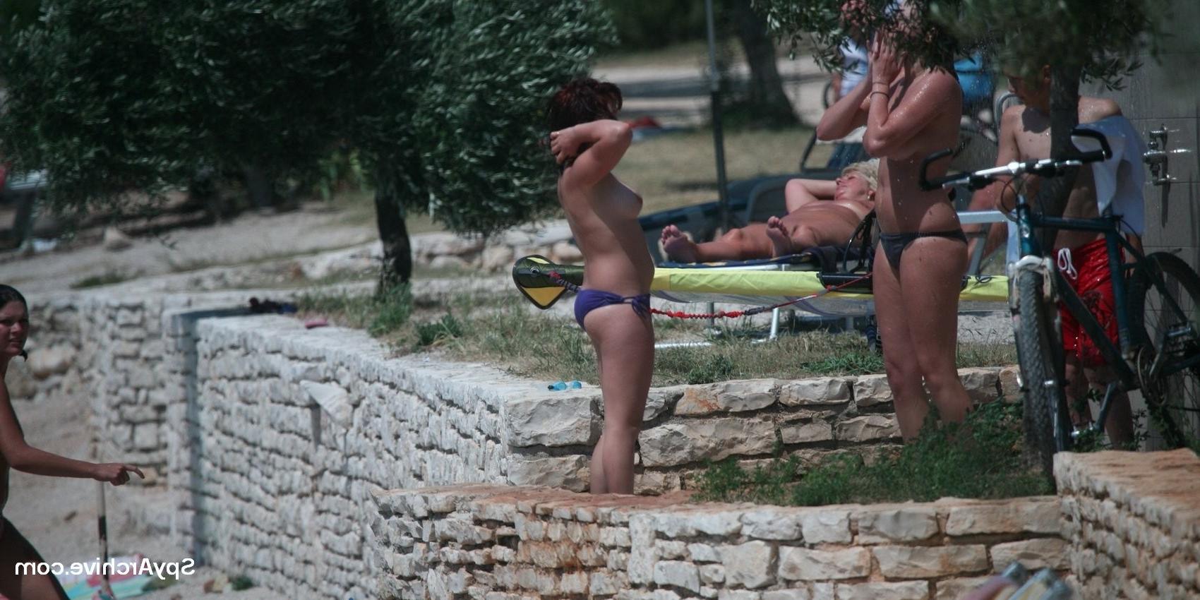 15P Spying on lovely naked girls at nudist camp
