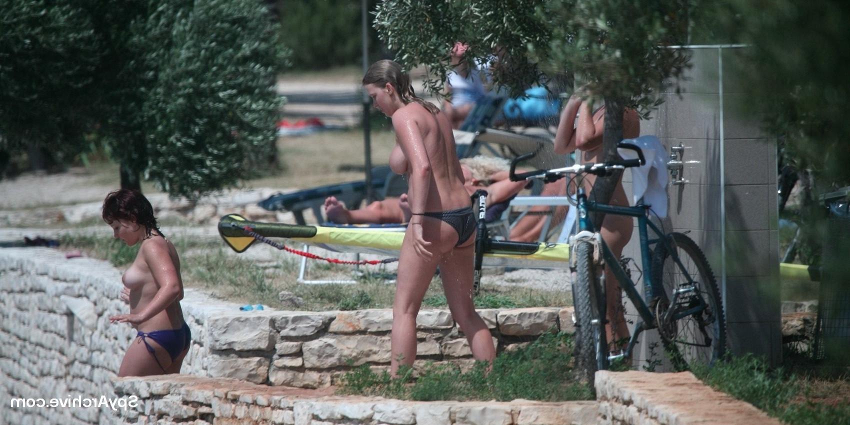 15P Spying on lovely naked girls at nudist camp