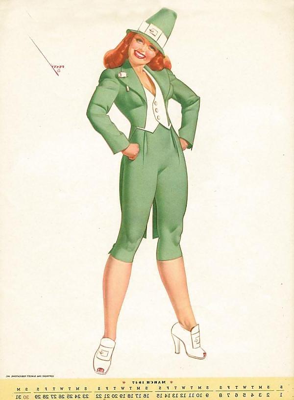 13P Erotic Calendar 7 - Petty pin-ups 1947
