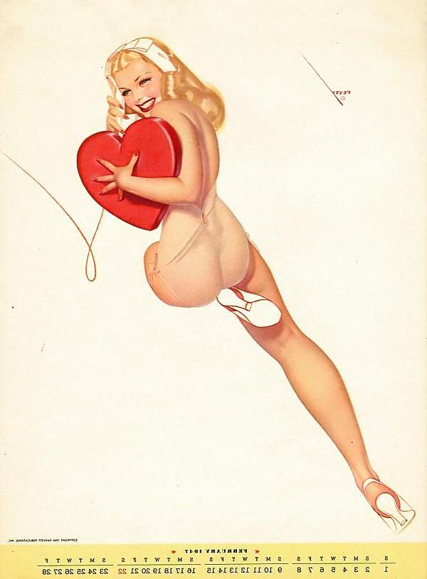 13P Erotic Calendar 7 - Petty pin-ups 1947