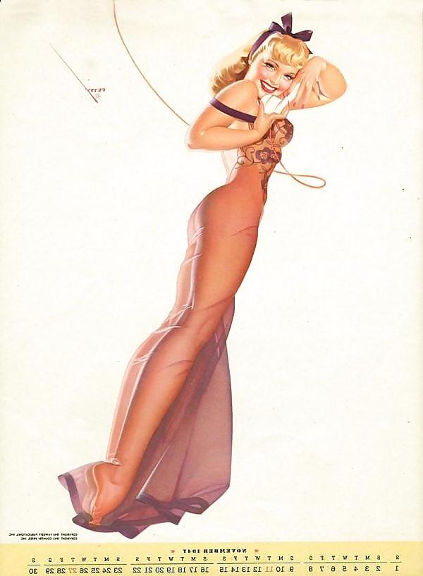 13P Erotic Calendar 7 - Petty pin-ups 1947