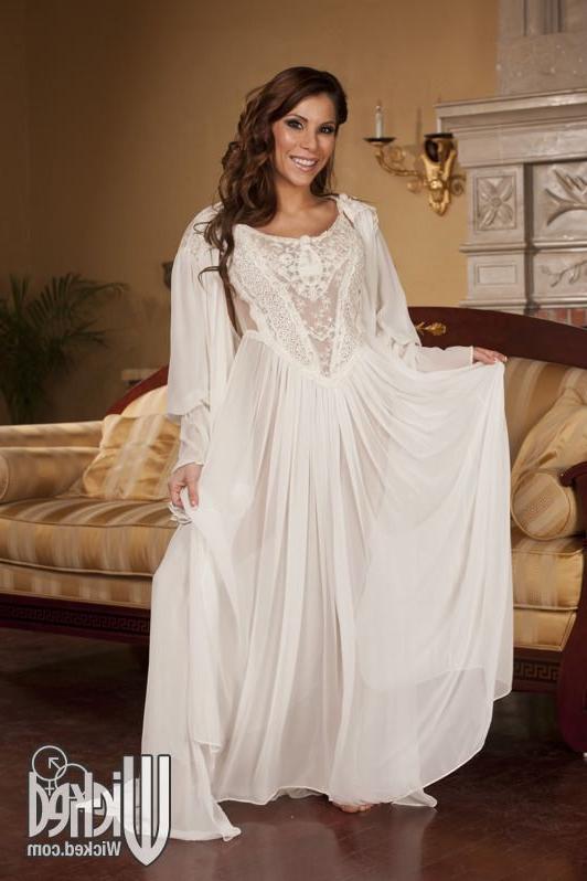 18P Aleksa Nicole gets banged on the couch in a long white dress