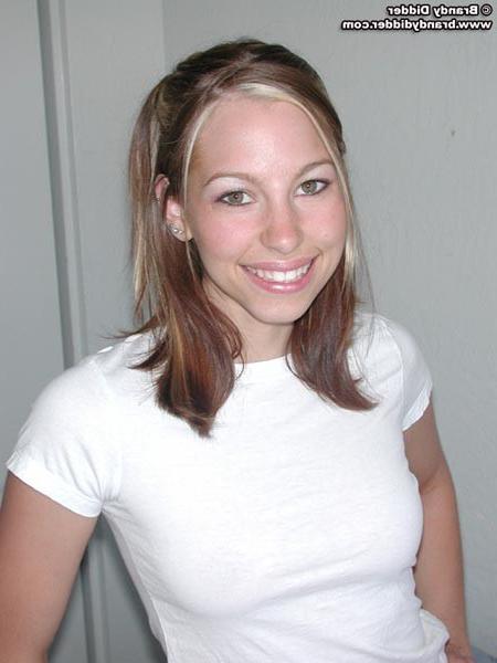15P Brandy Didder strips in the bedroom!