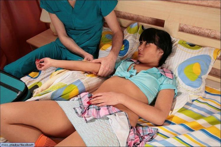 17P Young cute sleeping beauty getting analyzed by her horny doctor