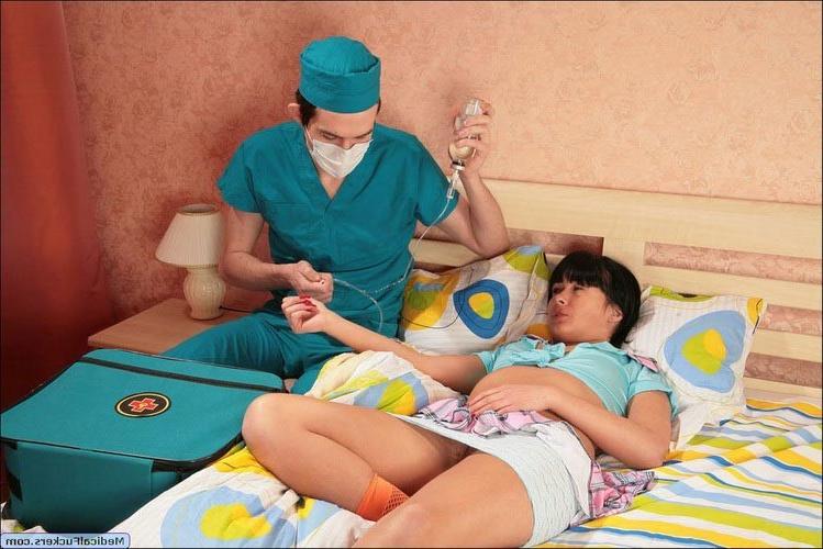 17P Young cute sleeping beauty getting analyzed by her horny doctor