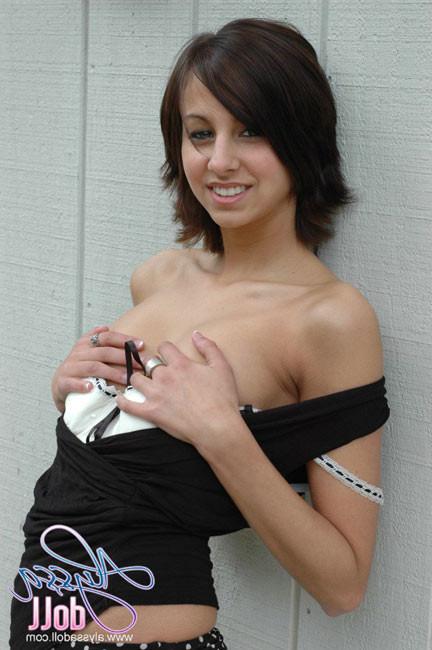 15P Admirable brunette teen Alyssa Doll
