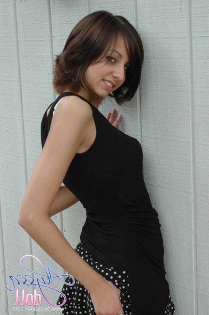 15P Admirable brunette teen Alyssa Doll