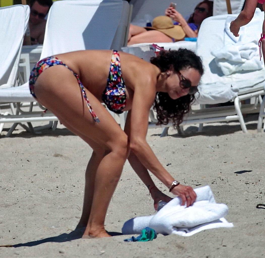 16P Lilly Becker showing off her bikini body on a beach in Miami