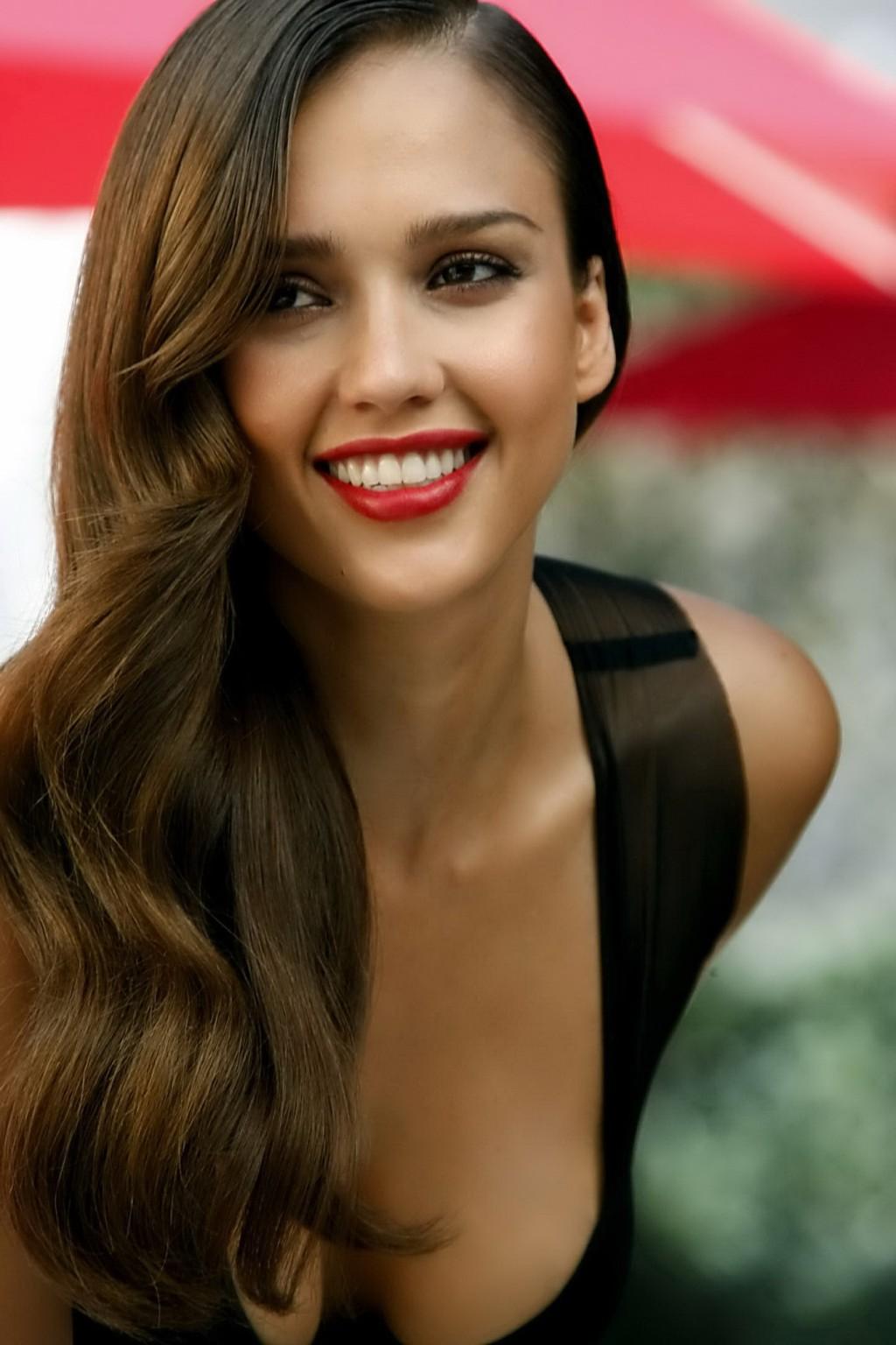16P Jessica Alba busty in various black outfit at the Campari calendar photoshoot