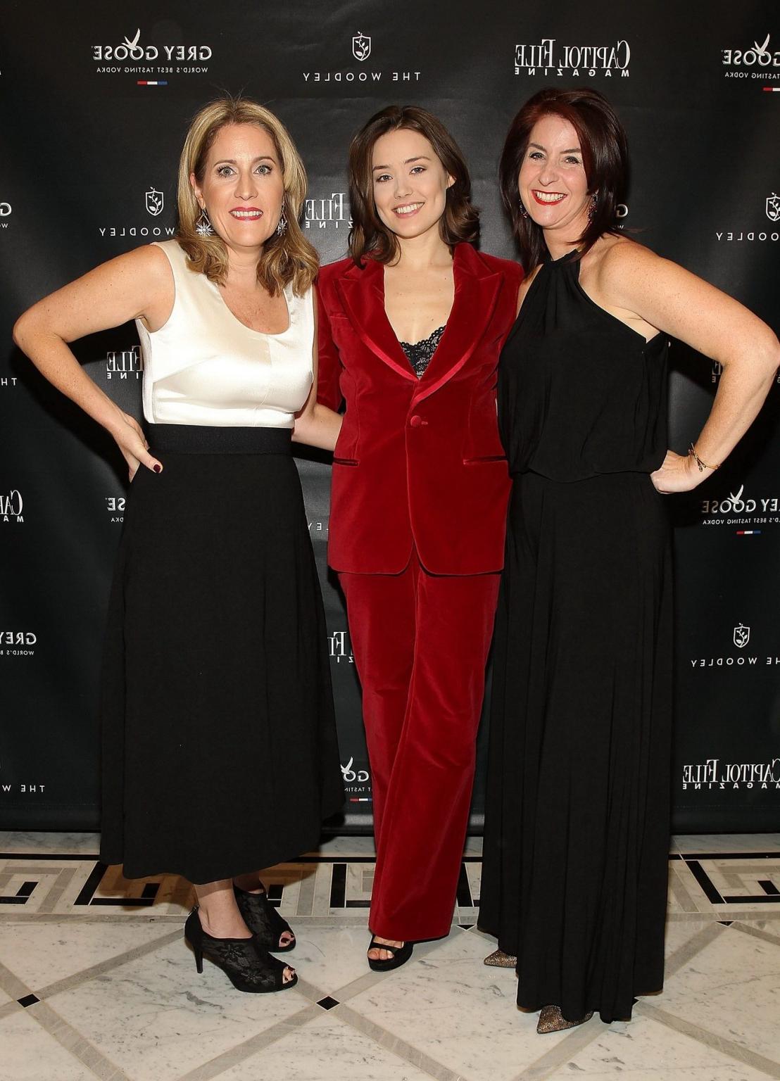 16P Megan Boone lingerie peek at the Capitol File Holiday Issue Celebration in Washi
