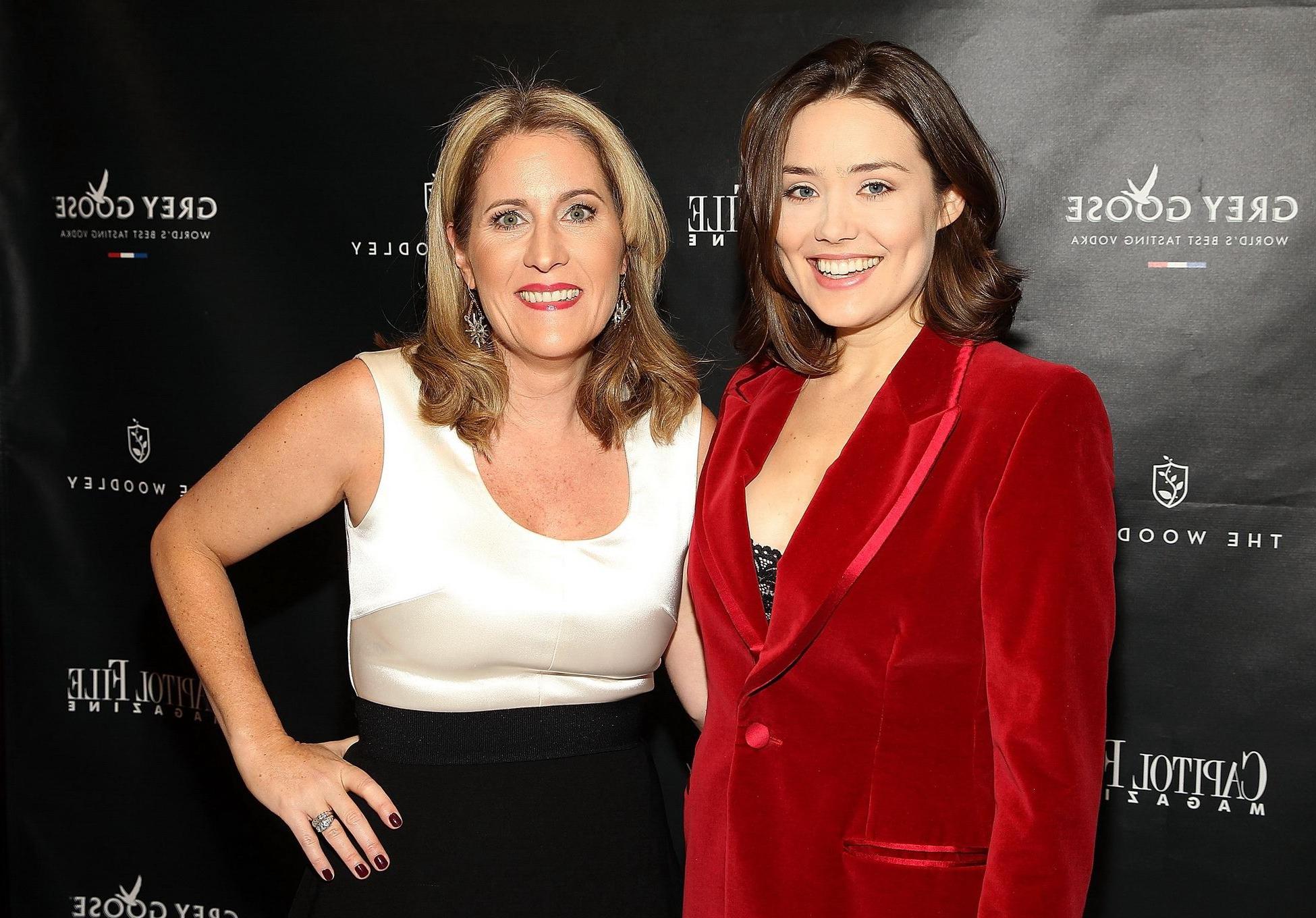 16P Megan Boone lingerie peek at the Capitol File Holiday Issue Celebration in Washi