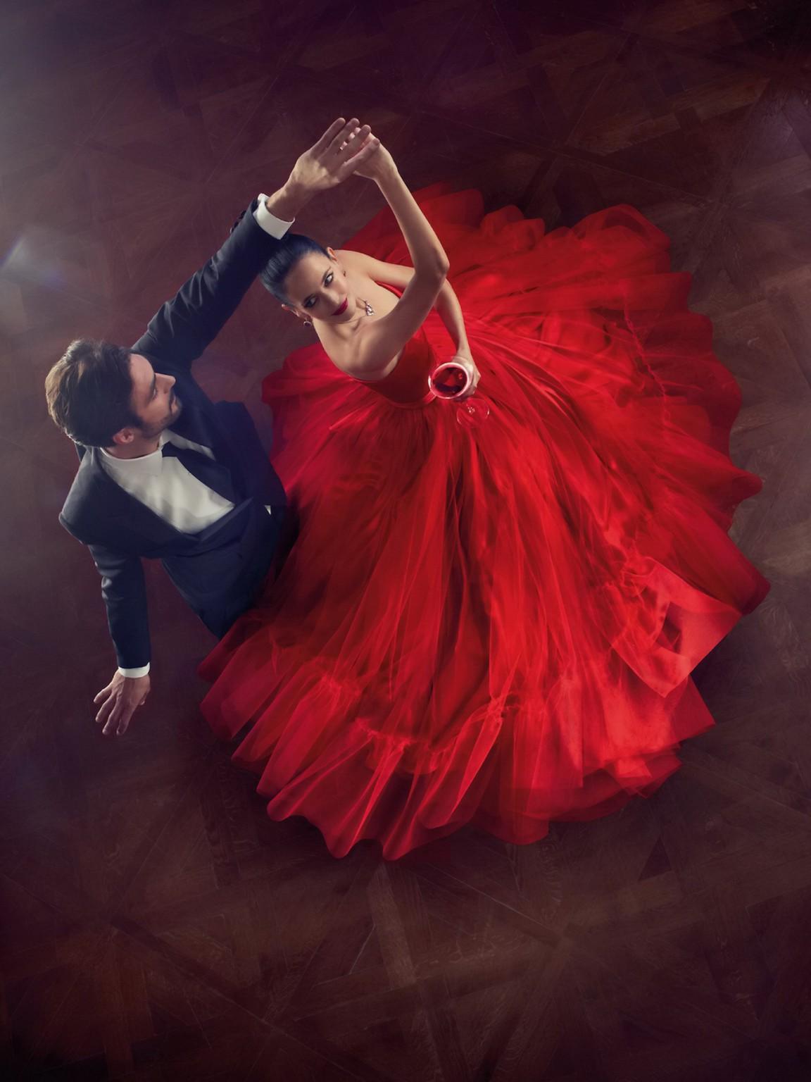 16P Eva Green busty and leggy wearing various red outfit for Campari Calendar 2015 p