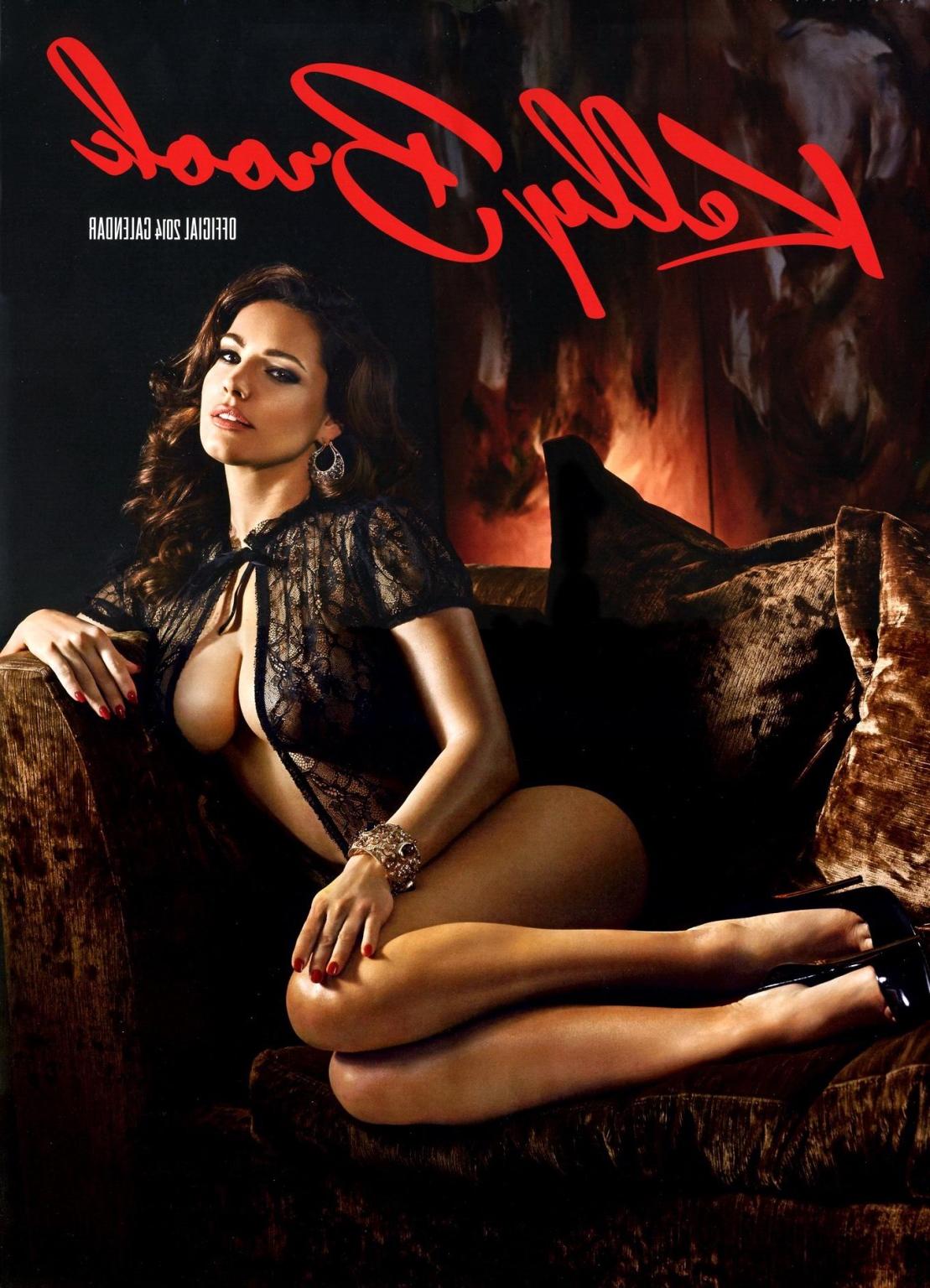 16P Kelly Brook showing boobs in her official 2014 calendar