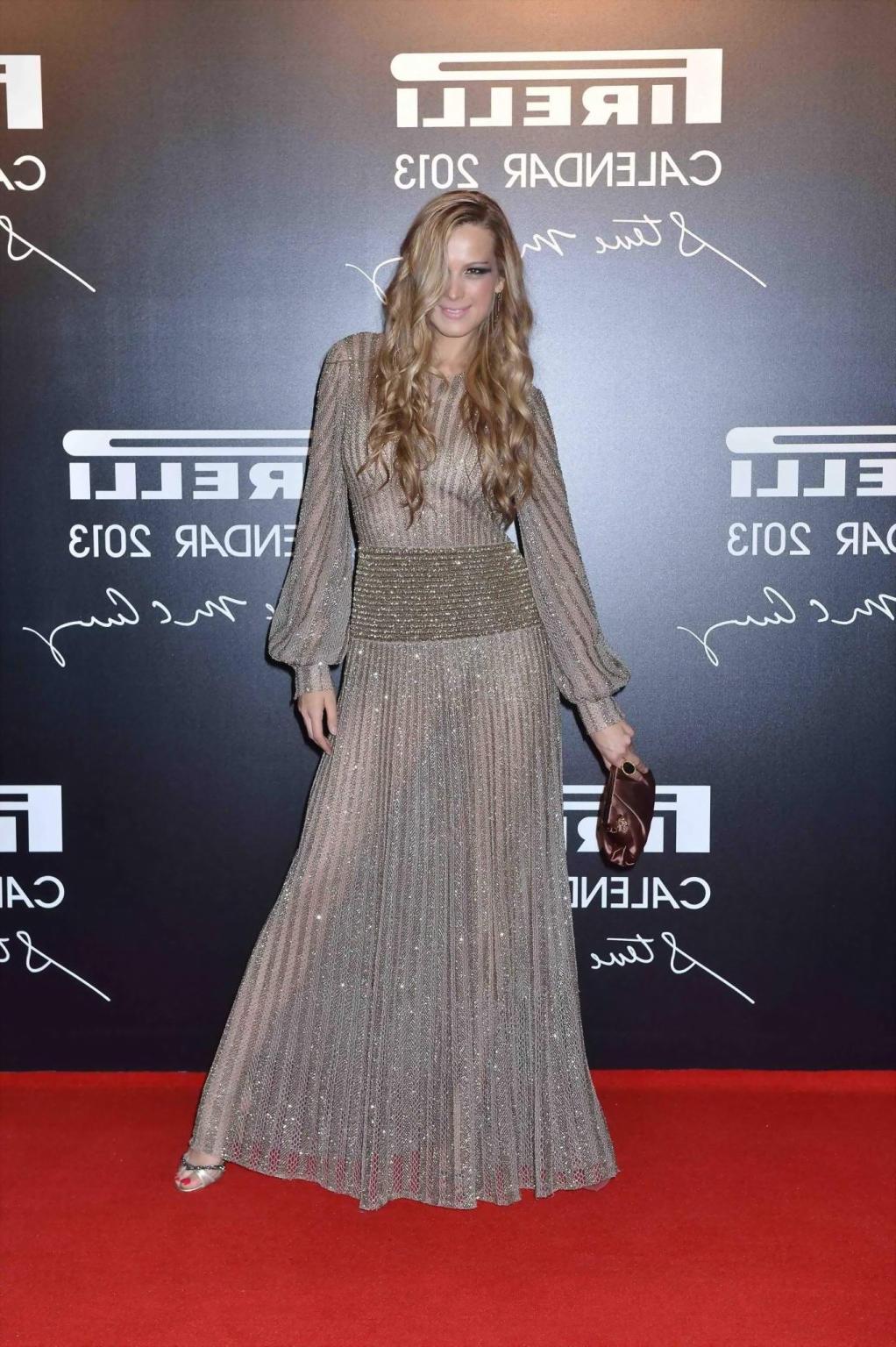10P Petra Nemcova see through to bra at 2013 Pirelli Calendar Unveiling in Rio de Ja