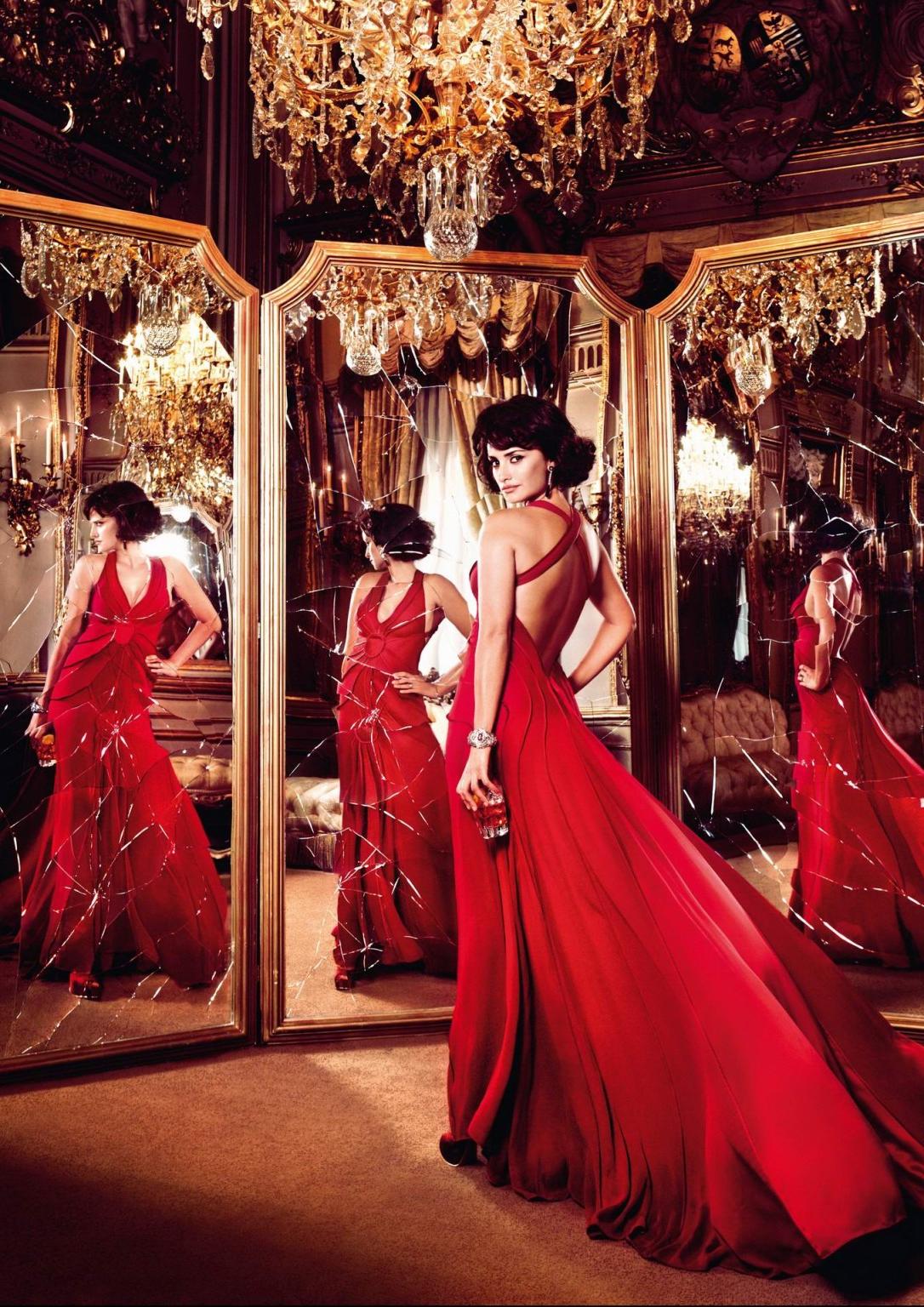 10P Penelope Cruz busty in red hot 2013 Campari calendar photoshoot