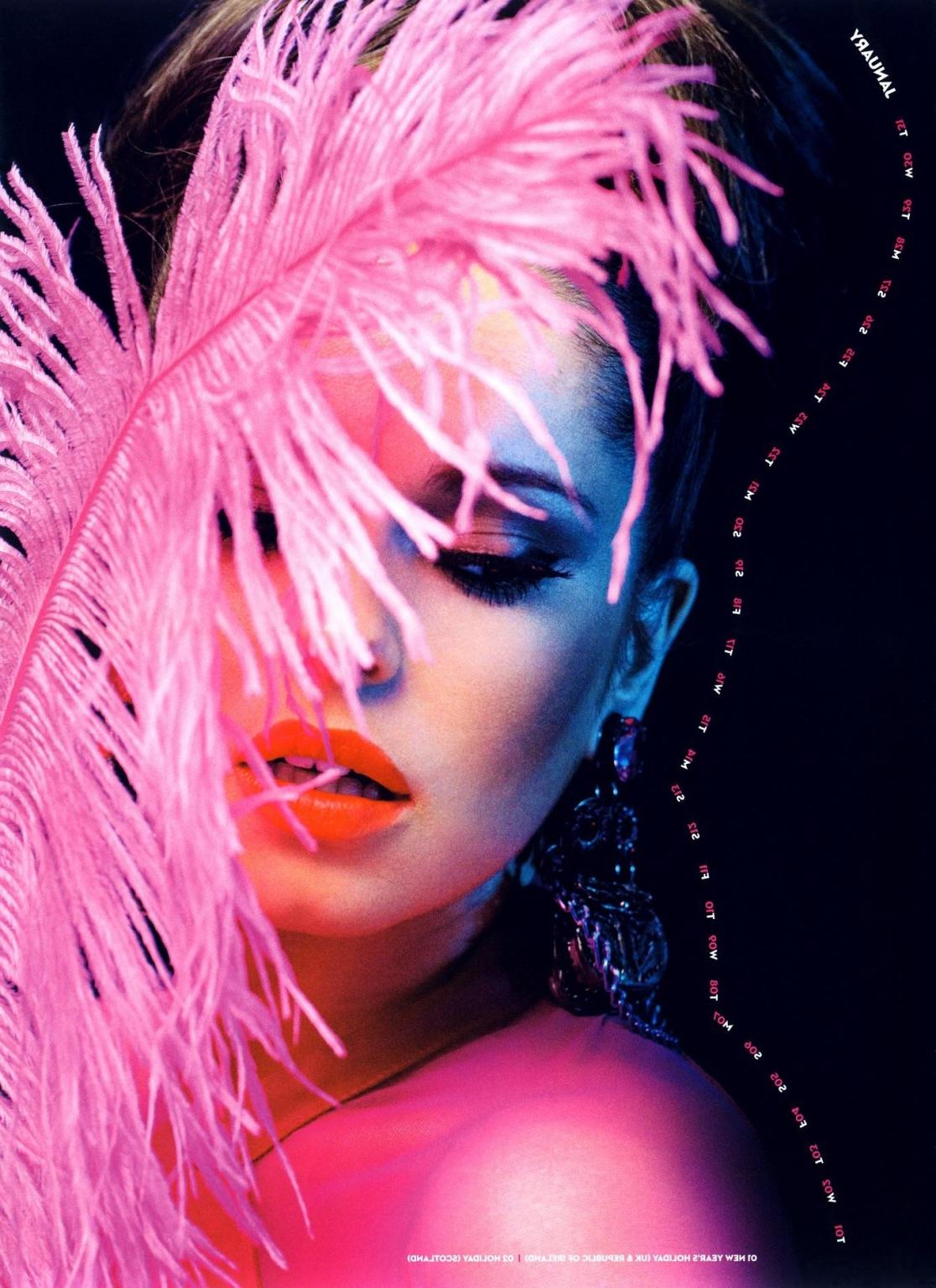 9P Cheryl Cole topless but hiding her boobs in her official 2013 calendar