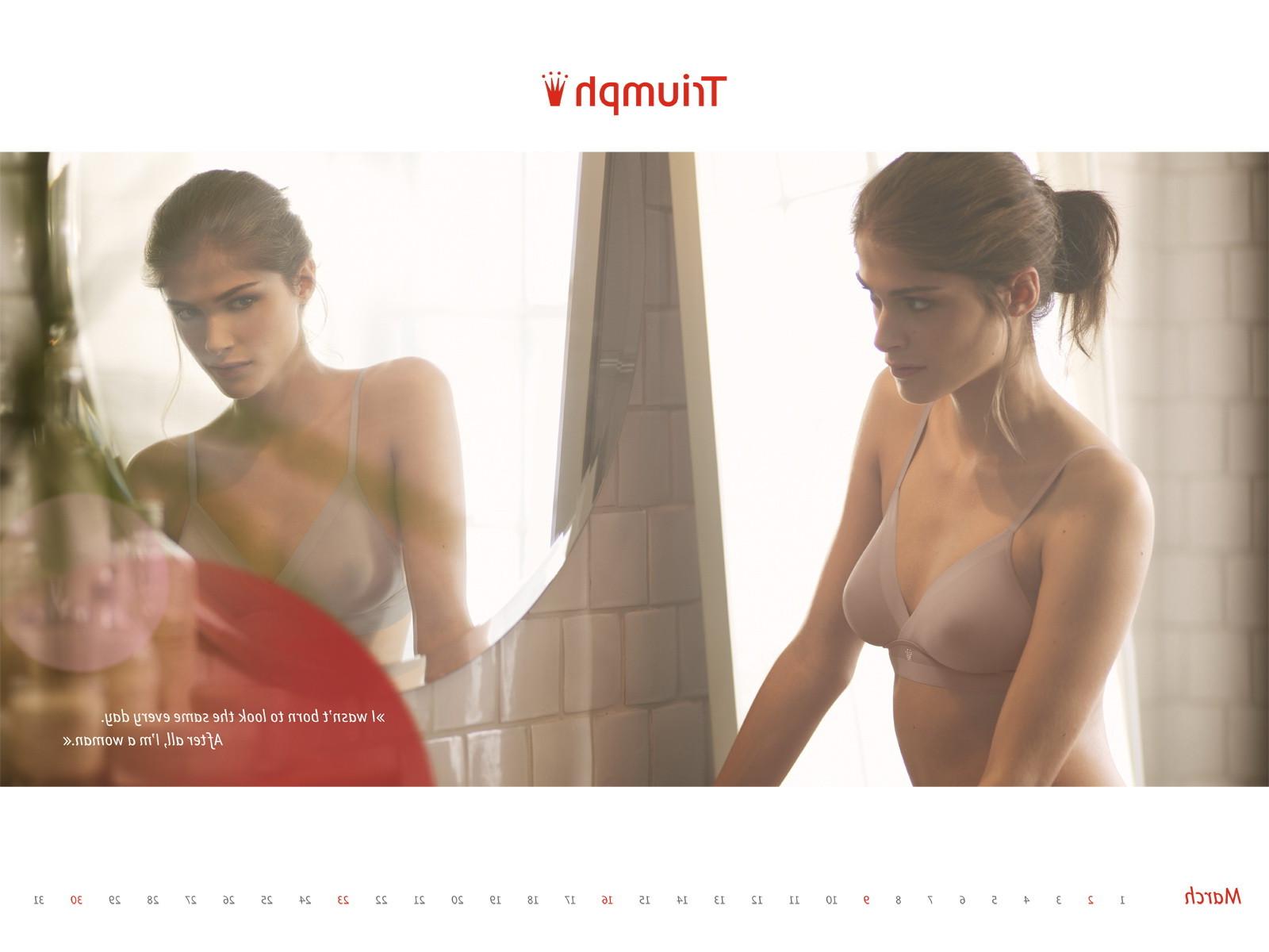16P Elisa Sednaoui in very sexy Triumph 2012 lingerie calendar