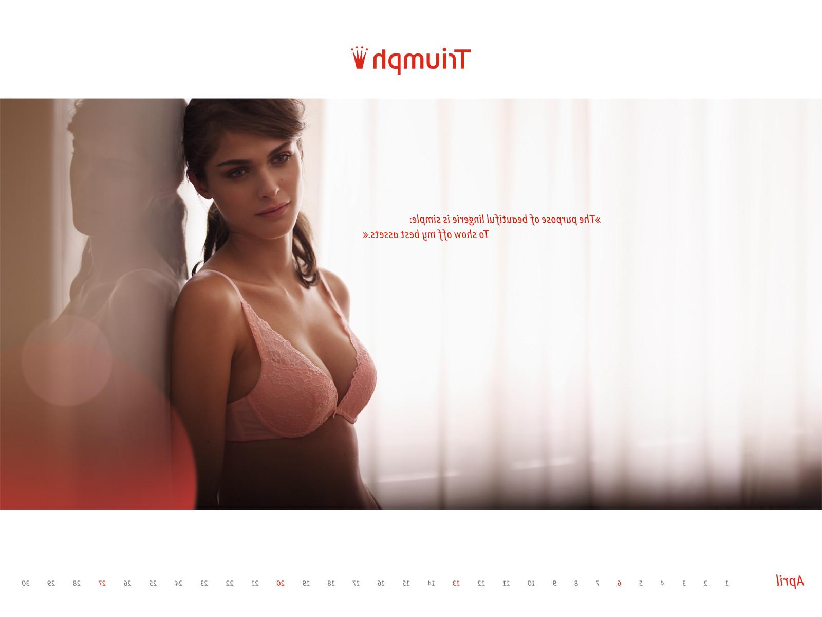 16P Elisa Sednaoui in very sexy Triumph 2012 lingerie calendar