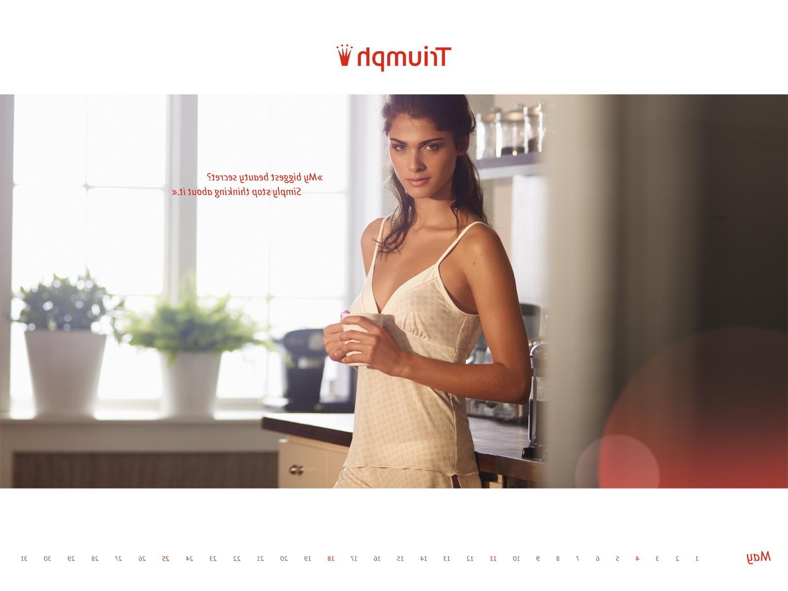 16P Elisa Sednaoui in very sexy Triumph 2012 lingerie calendar