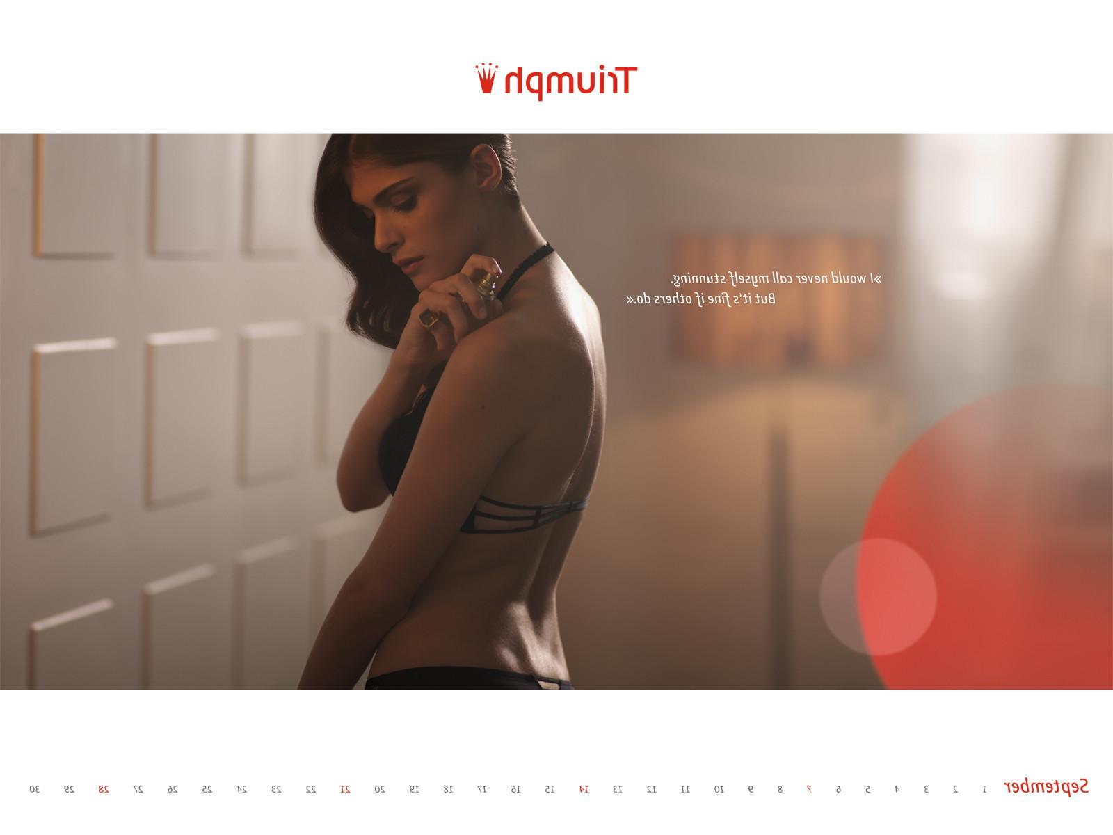 16P Elisa Sednaoui in very sexy Triumph 2012 lingerie calendar