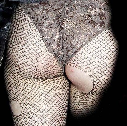 16P Lady Gaga exposing sexy body and hot pussy in see thru clothes