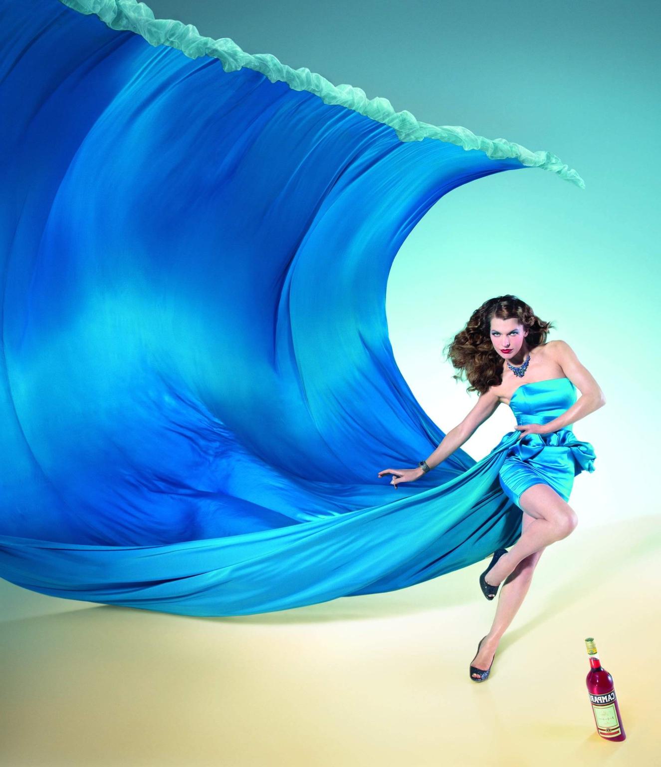 16P Milla Jovovich in very hot Campari 2012 calendar photoshoot