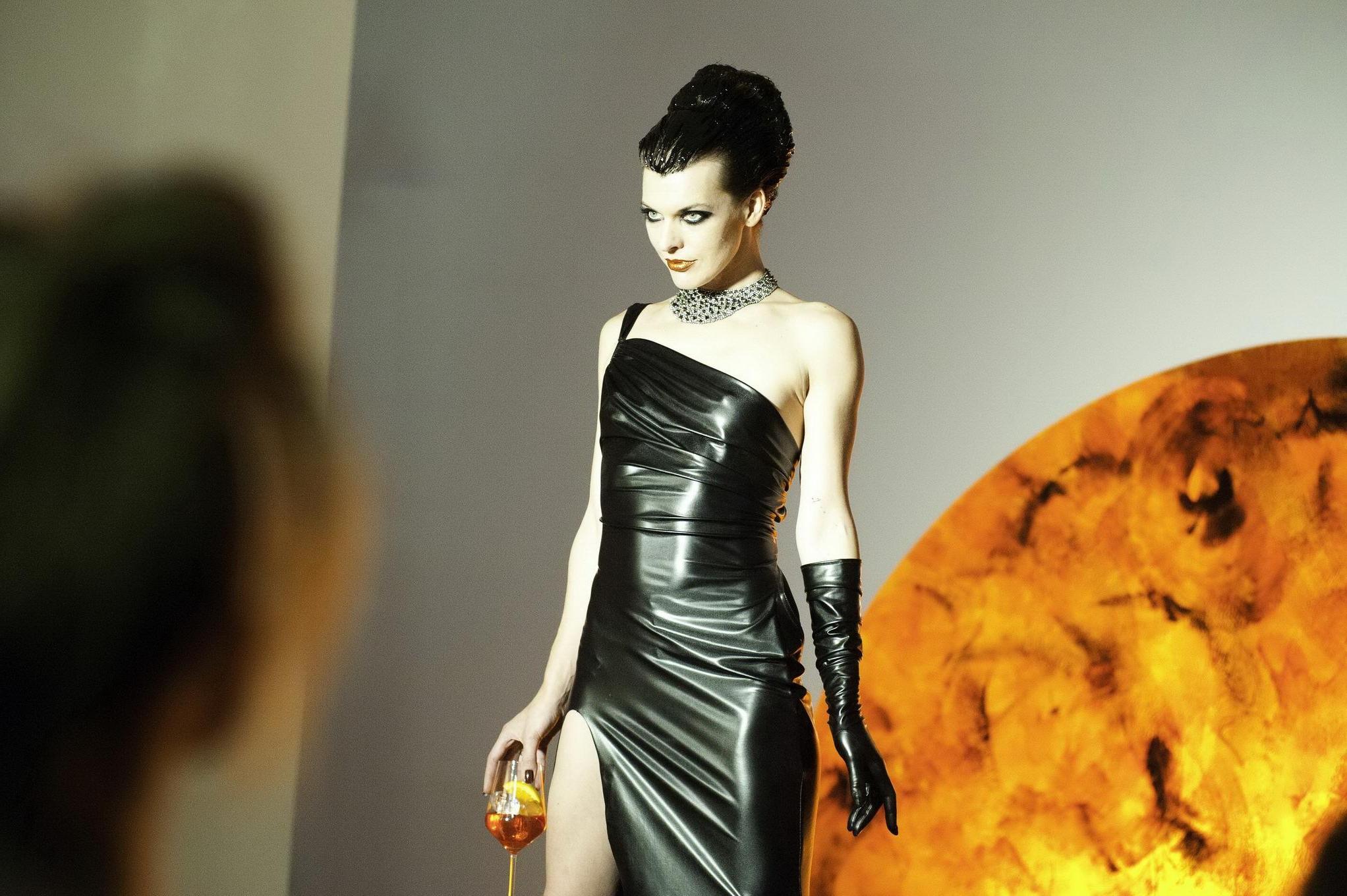 16P Milla Jovovich in very hot Campari 2012 calendar photoshoot