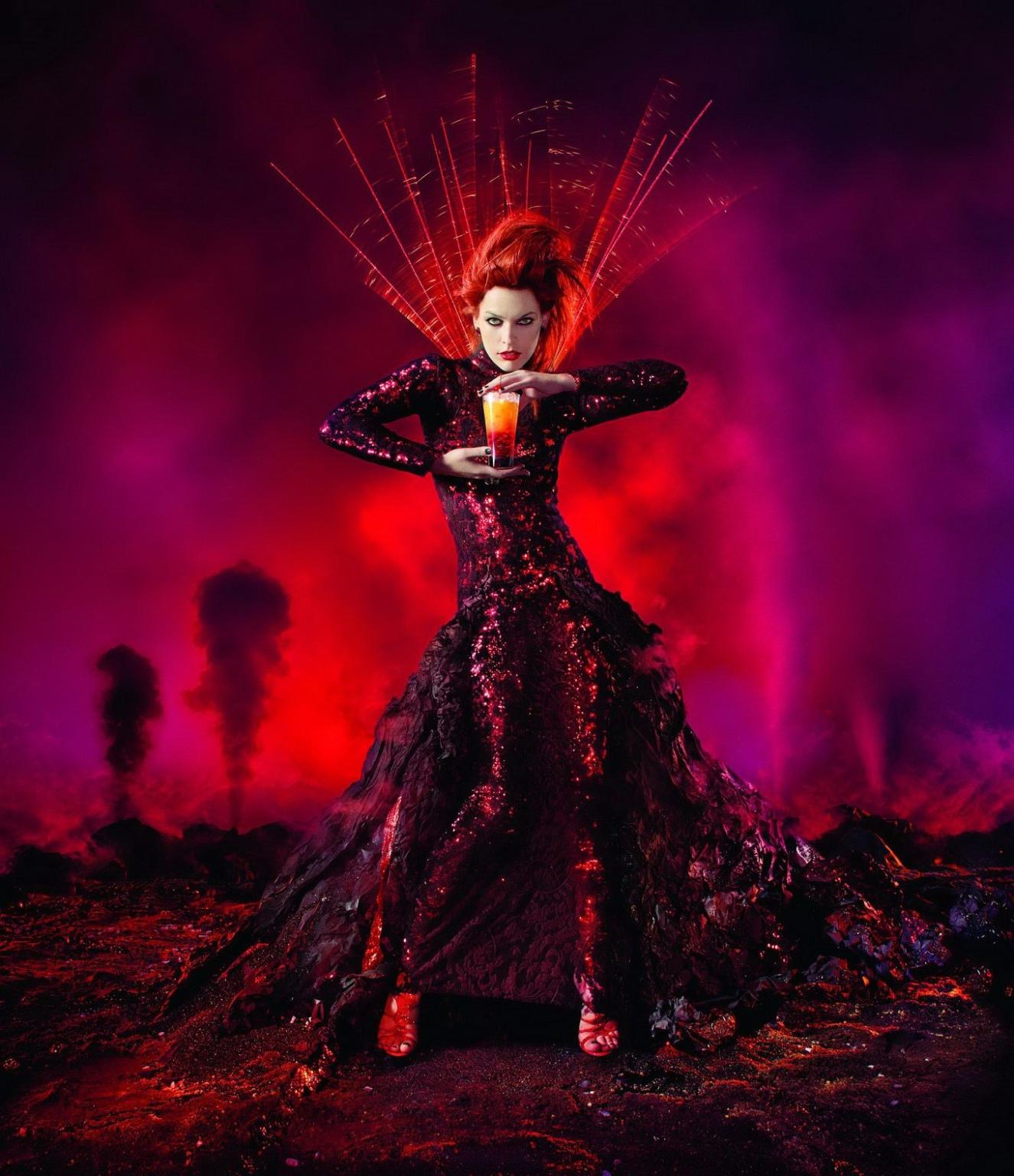 16P Milla Jovovich in very hot Campari 2012 calendar photoshoot