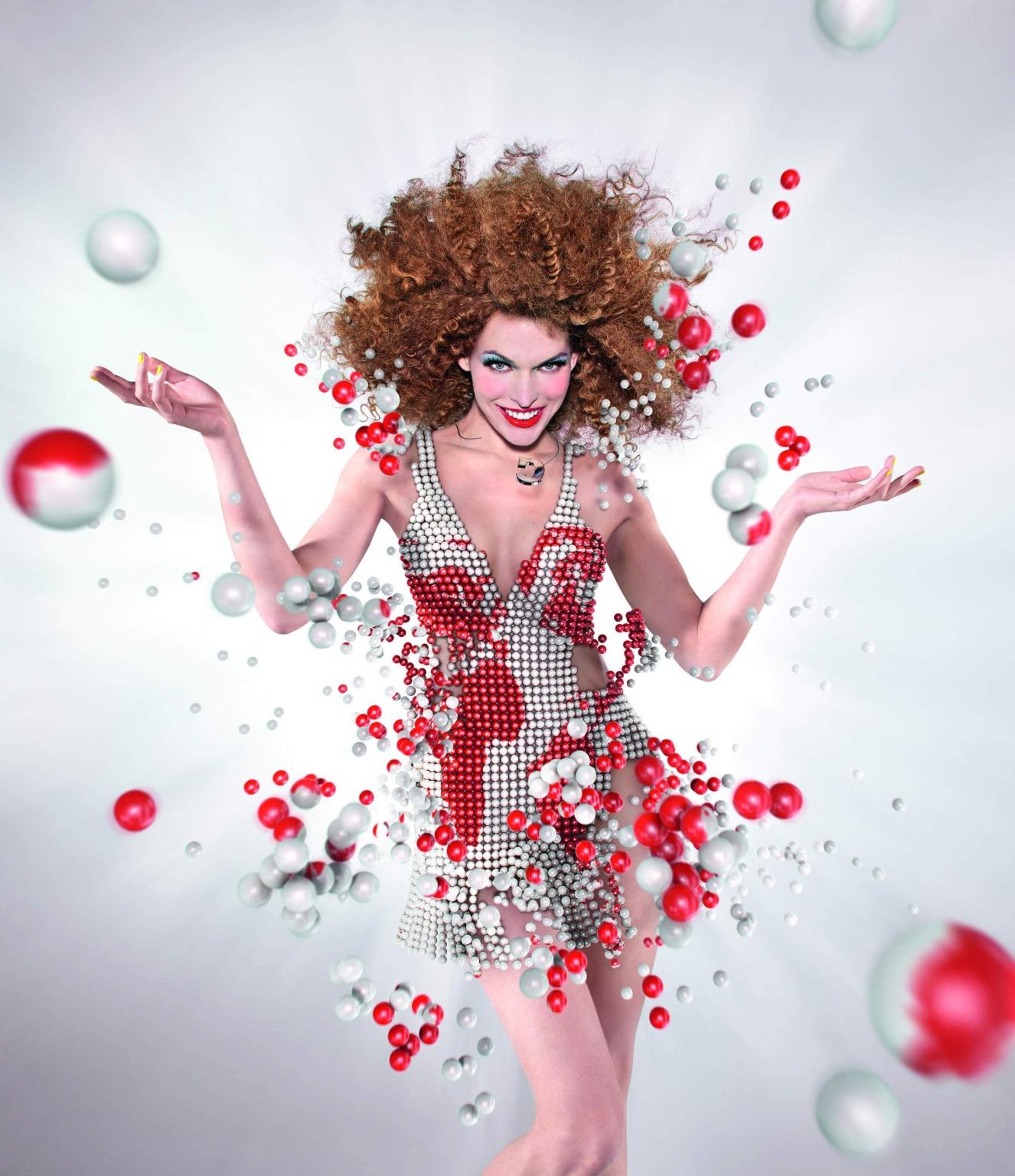 16P Milla Jovovich in very hot Campari 2012 calendar photoshoot