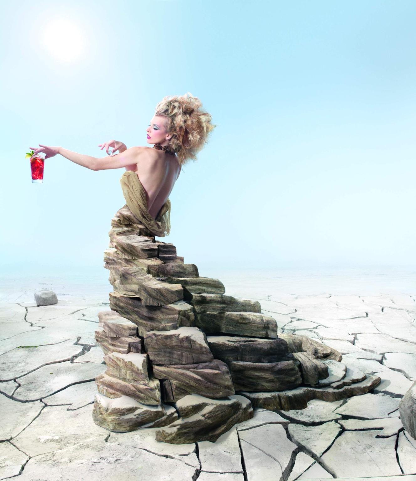 16P Milla Jovovich in very hot Campari 2012 calendar photoshoot