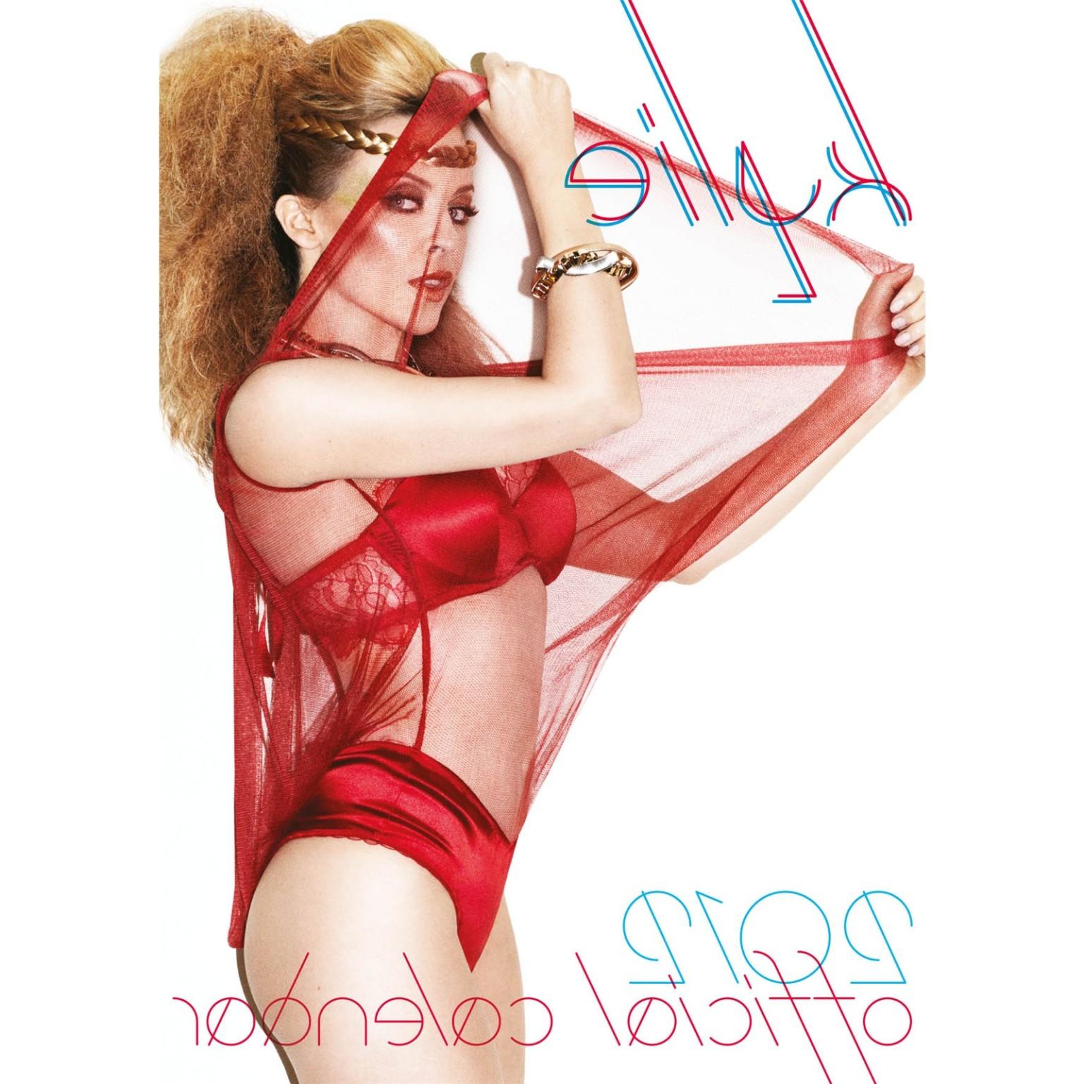 16P Kylie Minogue topless but hiding her boobs for her official 2012 calendar