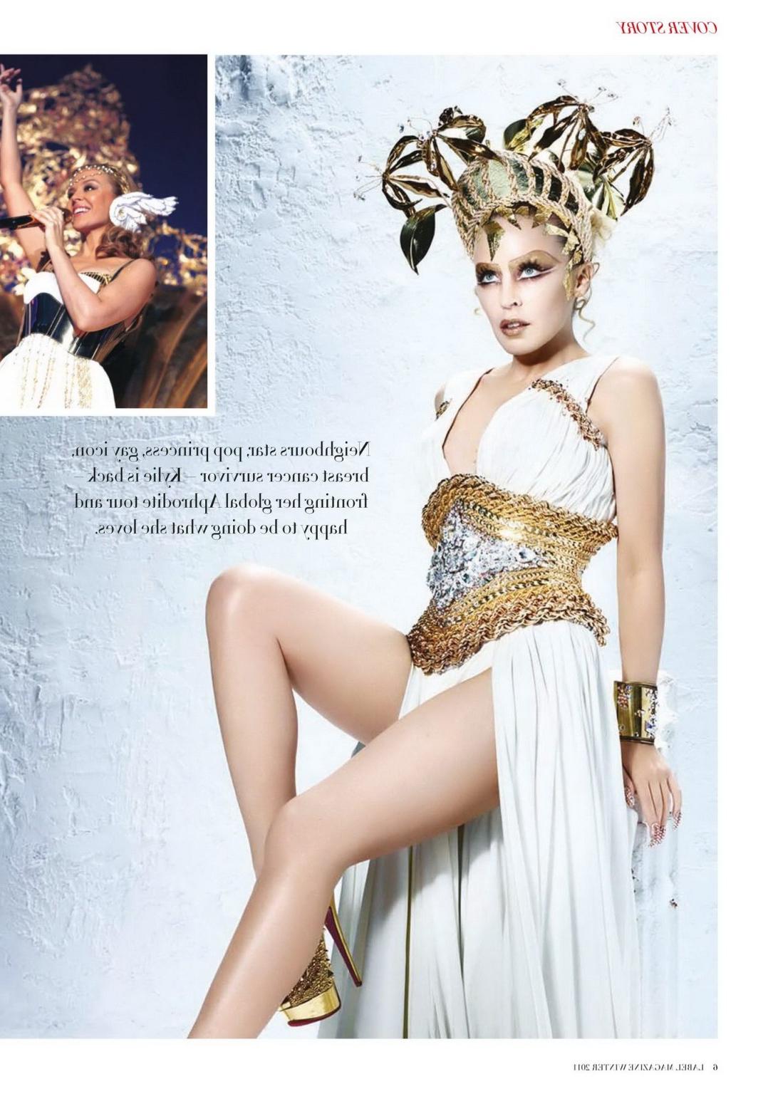16P Kylie Minogue topless but hiding her boobs for her official 2012 calendar