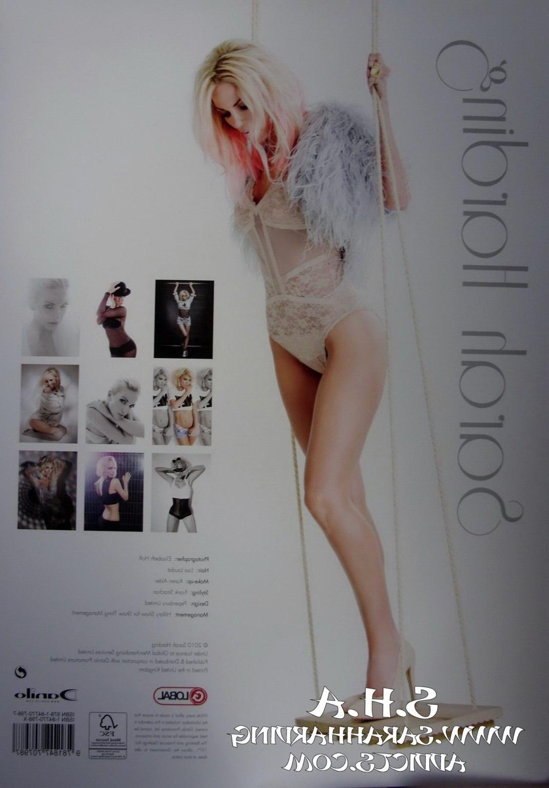 16P Sarah Harding nude  wearing lingerie for her official 2011 calendar