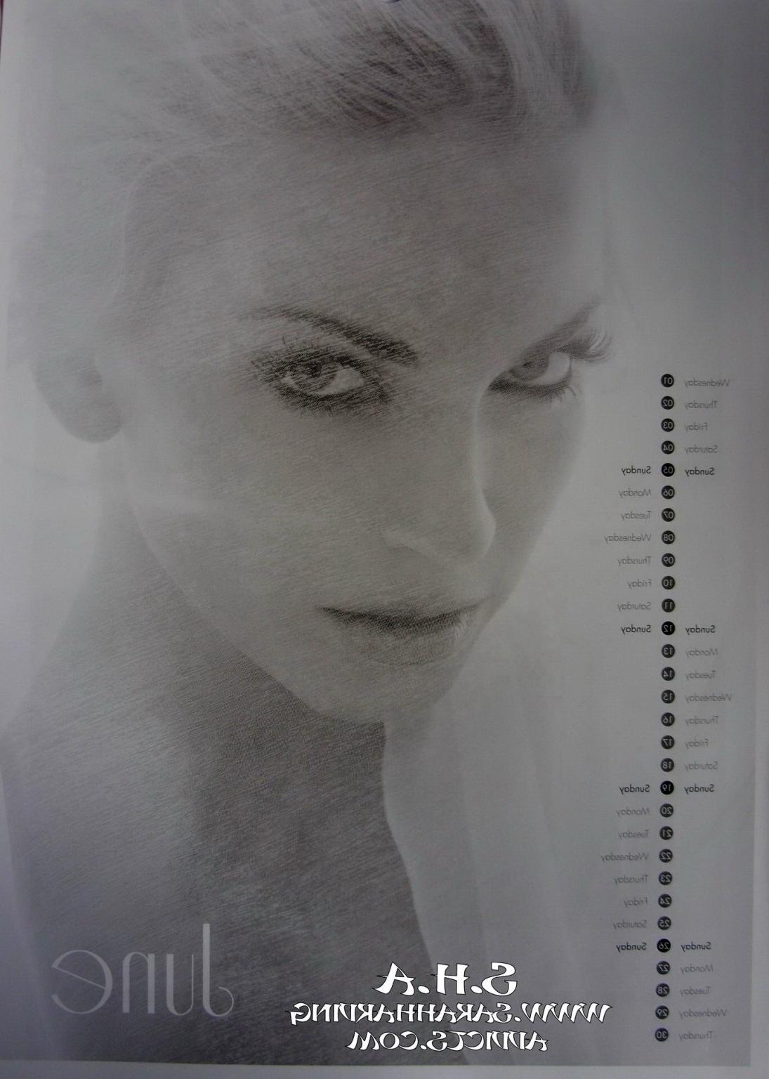 16P Sarah Harding nude  wearing lingerie for her official 2011 calendar