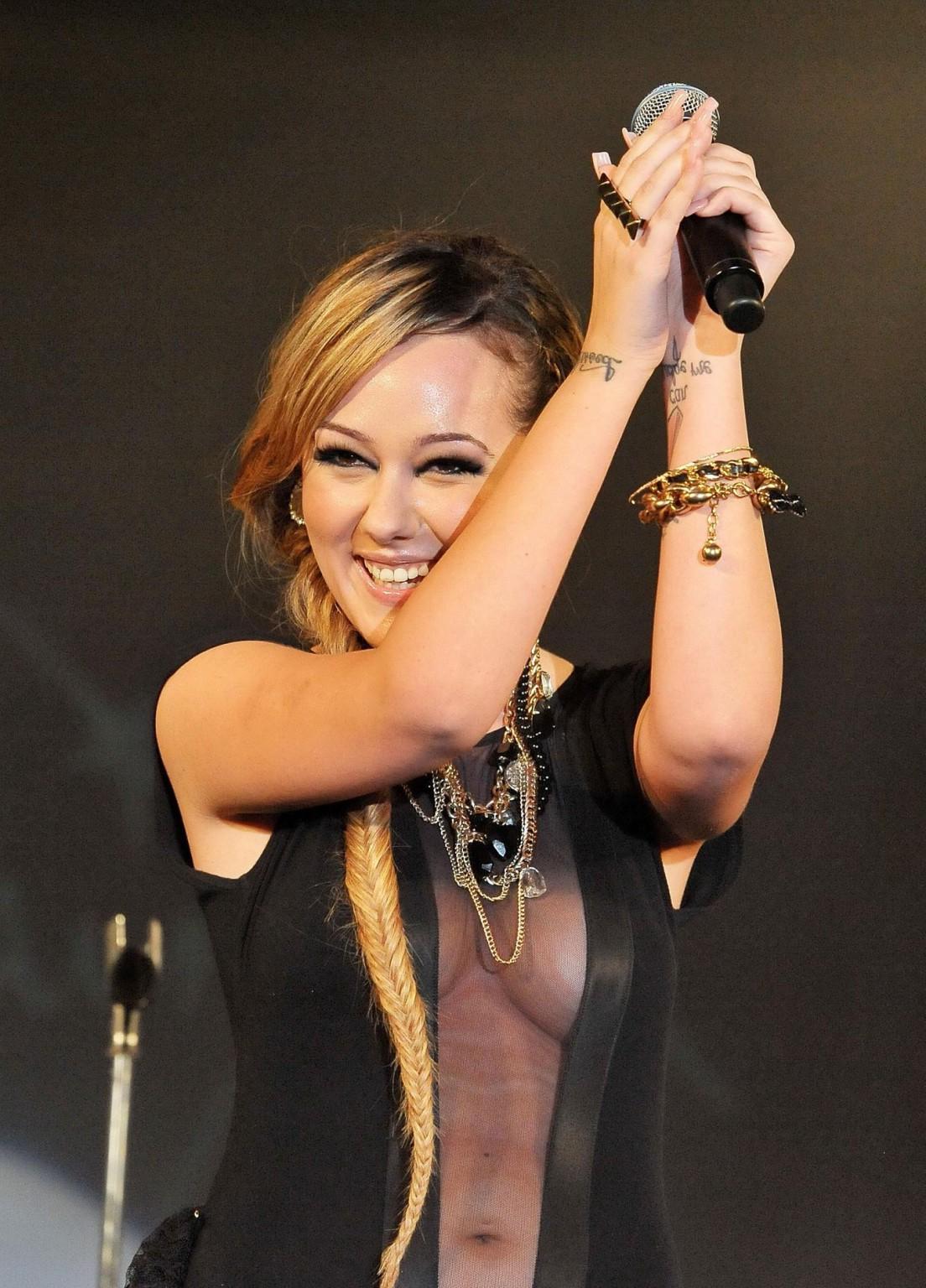15P Tynisha Keli cleavy in lingerie promoting her new album in Tokyo