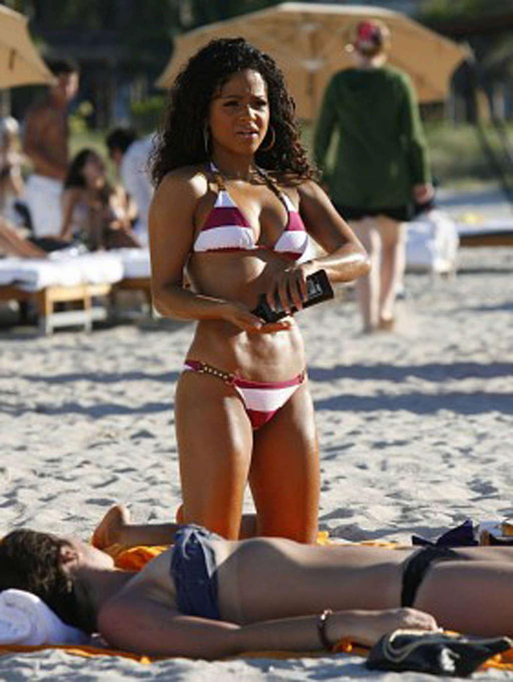 16P Christina Milian exposing her fucking sexy body and hot ass in park