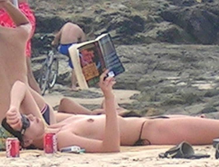 16P blonde bombshell charlize theron caught topless and upskirt