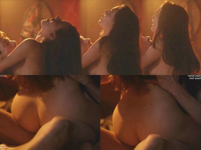 15P Claire Forlani nude topless on the beach and sex scenes