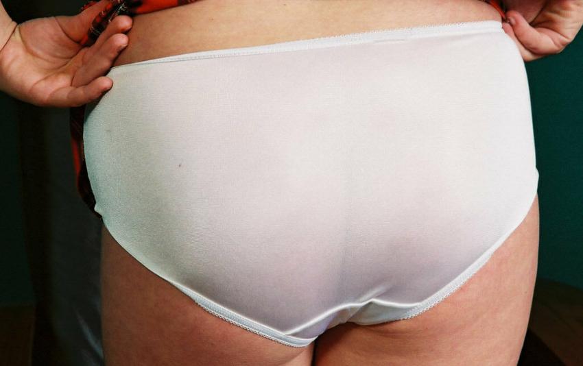 20P Cute buxom gal strips white panties