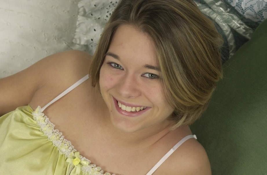 16P Super cute busty blonde teen nymph plays in her pa