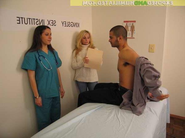 14P Guys cums in cup while doctor watches