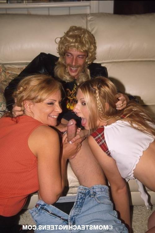 12P Sexy Milf Teaches Teen How To Suck A Dick