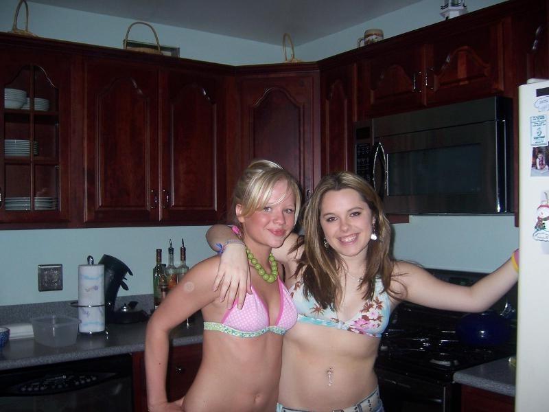 15P Sexy pics of hot blonde drunk and naked posing on the bed