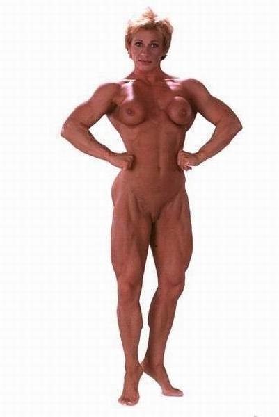 15P female bodybuilders posing and in action