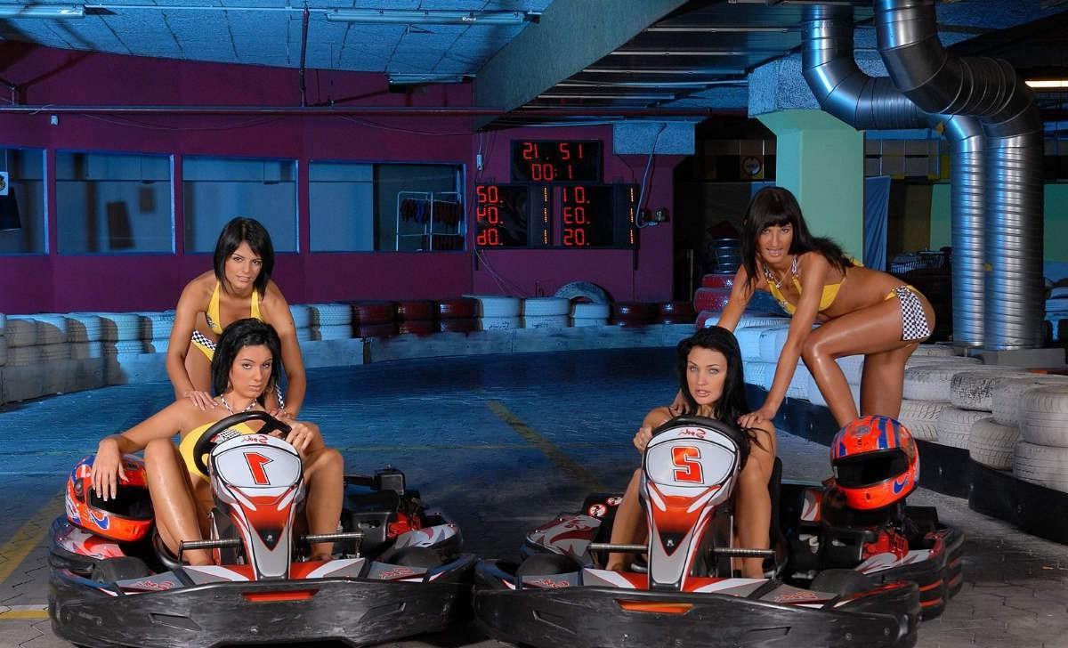 15P Lesbian teens having fun at funfair