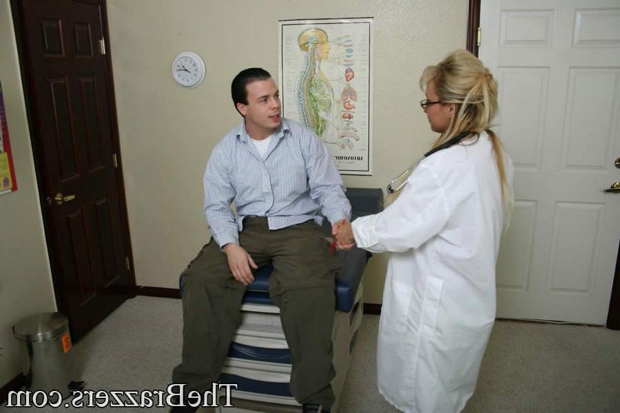 16P Busty blonde doctor fucking a difficult patient